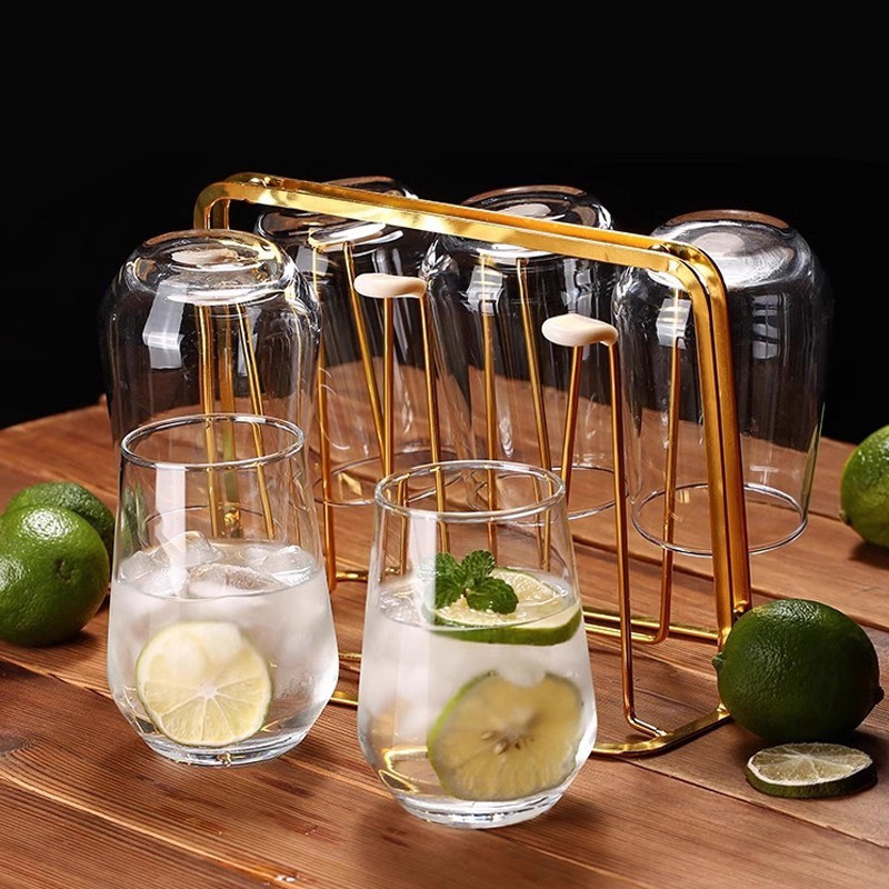 玻璃杯家用杯子水杯套装客厅啤酒杯家庭透明耐热客人喝水茶杯6只,餐饮具,玻璃杯,淘宝优惠券,粉丝福利购,淘宝优惠卷