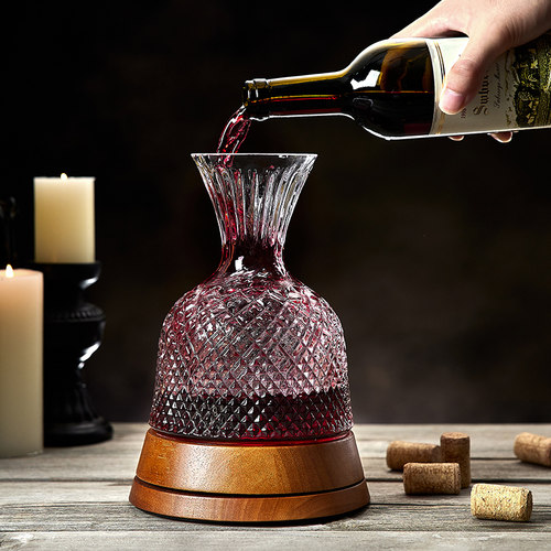 奢华高档红酒旋转醒酒器快速