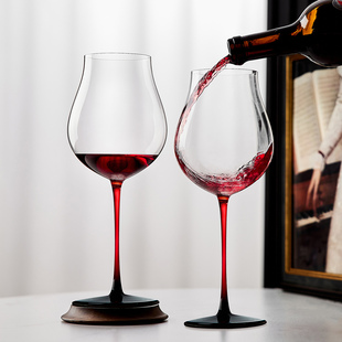 轻奢高级感手工红酒杯郁金香高脚杯葡萄样酒杯子品酒杯醒酒器套装