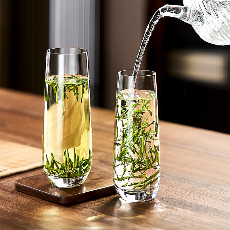 玻璃杯家用喝水杯套装高颜值鸡尾酒杯子客厅牛奶杯果汁杯泡绿茶杯