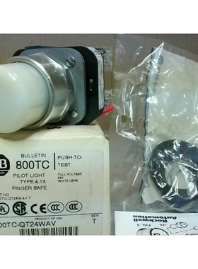 ALLEN BRADLEY 800TC-QT24WAV/T Luz Piloto Blanco Lente Empuje