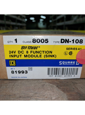 Square D 8005 DN 108 Función Entrada Módulo Sy / Máximo C