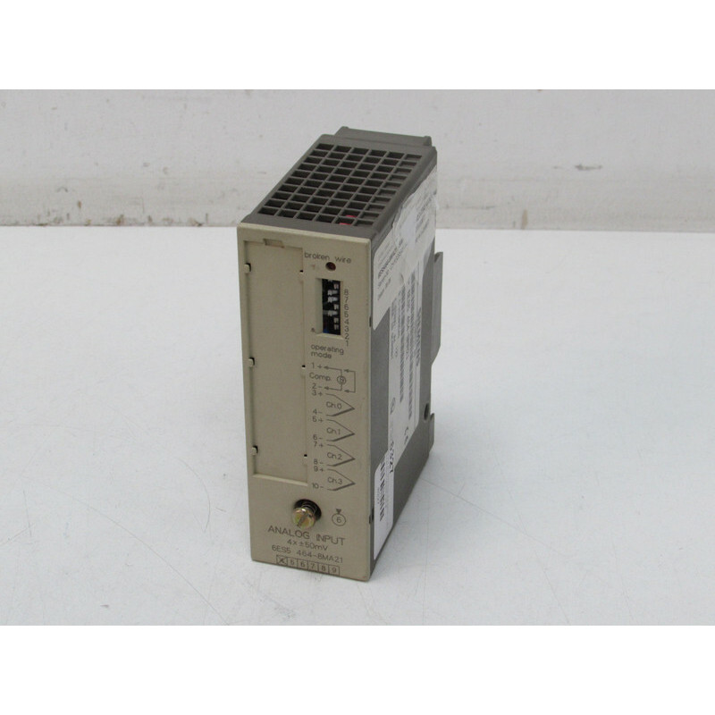 Siemens S5 100U 6ES5 464-8MA21 E-stand 4 Analog Input 4x 50m