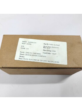 Crouse Hinds Azienda CZ0251 7306 0001 Prova di Esplosione Sp