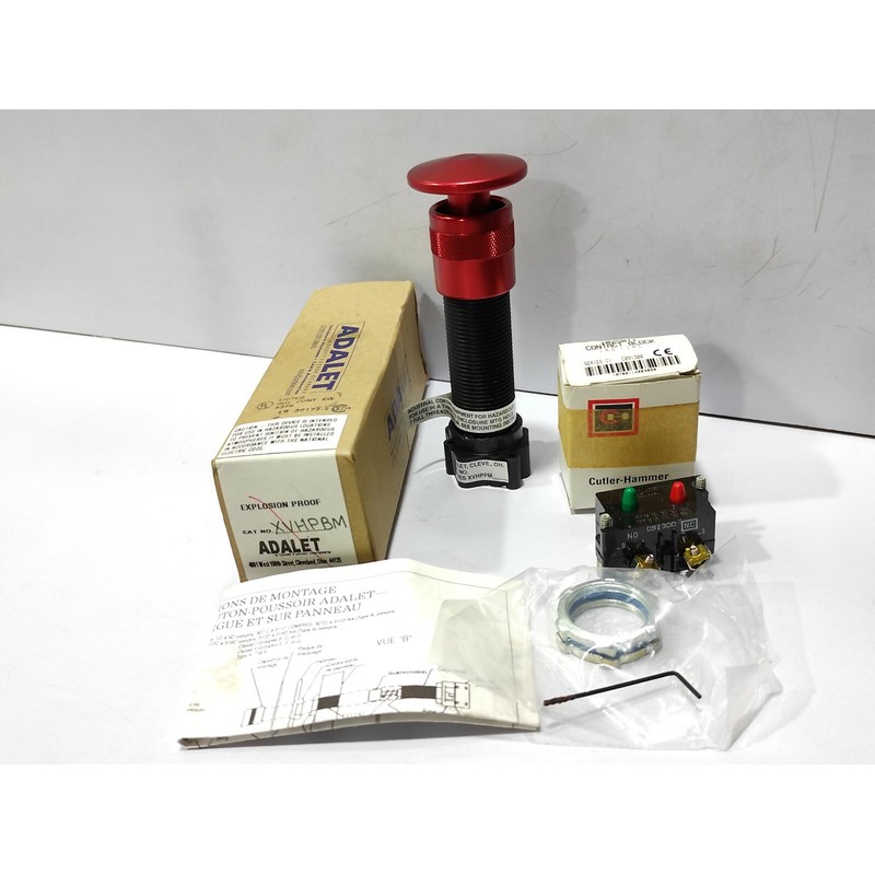 ADALET XVHPPM EXPLOSION PROOF PUSH BUTTON with CUTLER-HAMMER