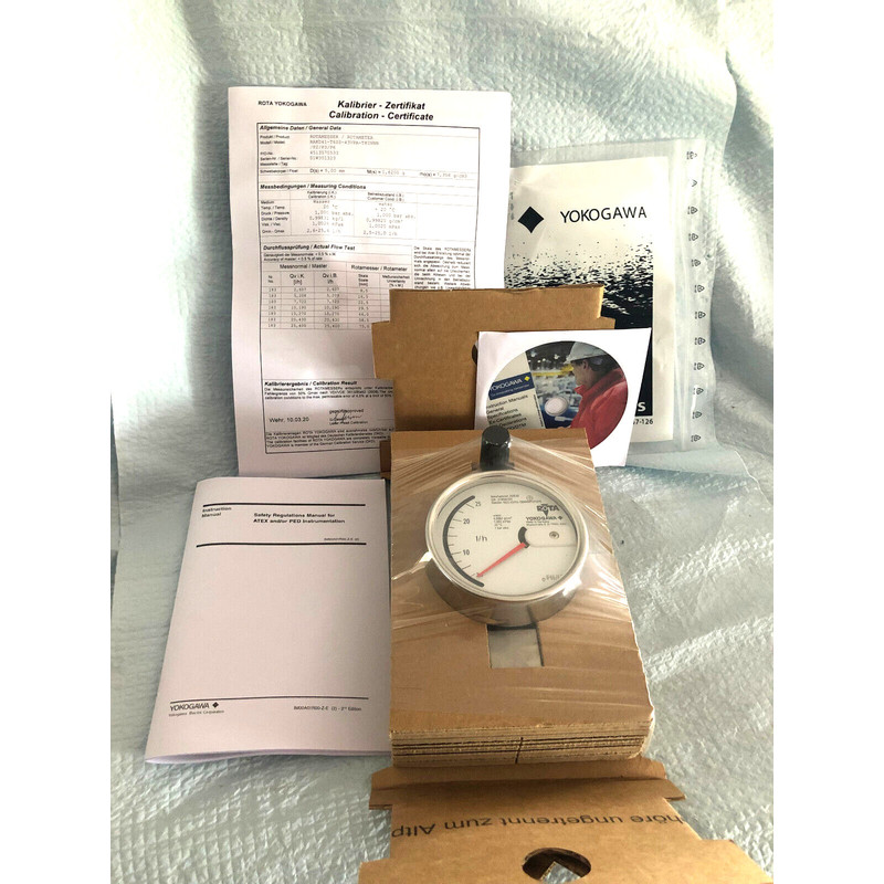 Yokogawa Rotameter 0-25l/h RAKD41-T6SS-43VPA-T80NNN/P2/P3/P6
