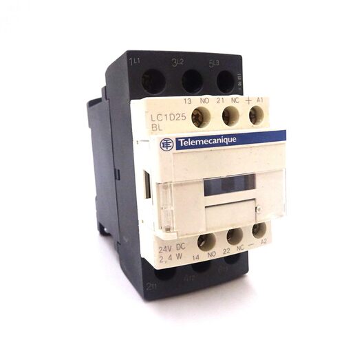 Contactor LC1D25BL-TELE Telemecanique 24VDC 11kW 1NO 1NC 036