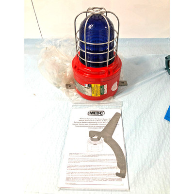 EATON MEDC Xenon Beacon Alarm Light XB15 - Blue - Hazardous