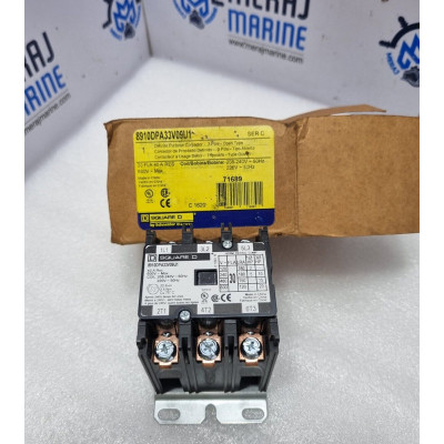 Square D 8910DPA33V09U1 Definite Purpose Contactor 3 Pole Op