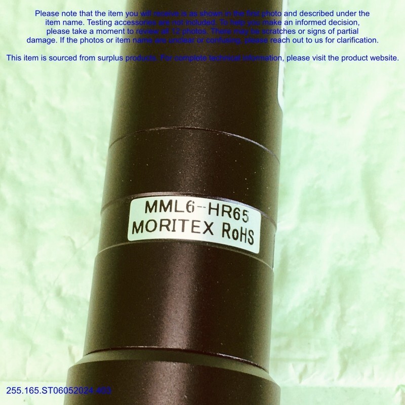 MORITEX MML6-HR65,机器视觉镜头如照片,Sn:RANDOM,最后 FedExDHL