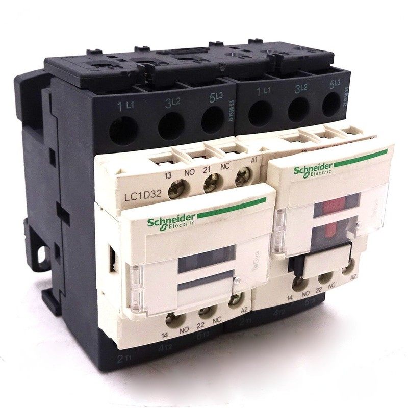 Reversing Contactor LC2D32N7 Schneider 415VAC 15kW 3NO