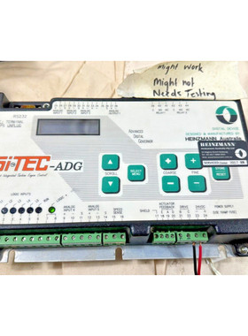 SiTEC ADG / Heinzmann PN: 555-112 Turbine Control, Build RCC