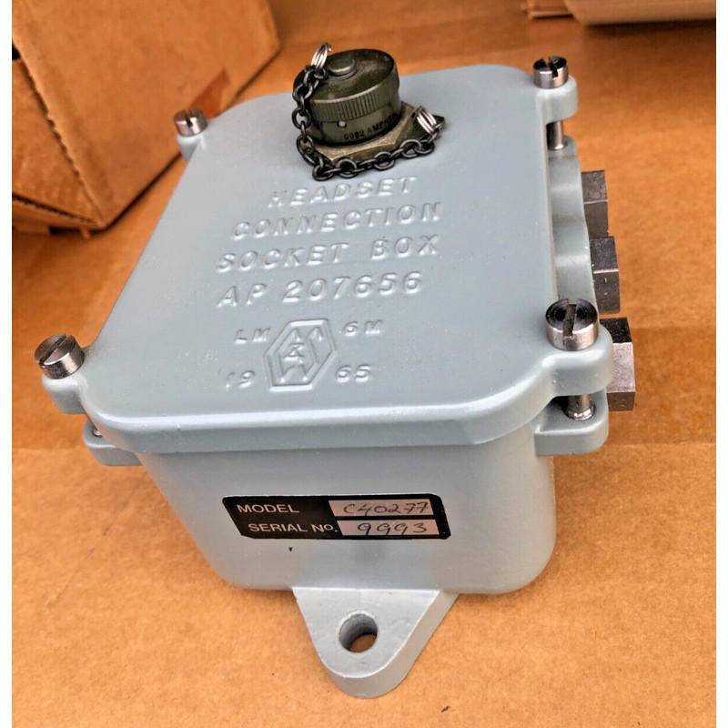 CLIFFORD & SNELL Navy Headset Connection Socket Box C40277 N