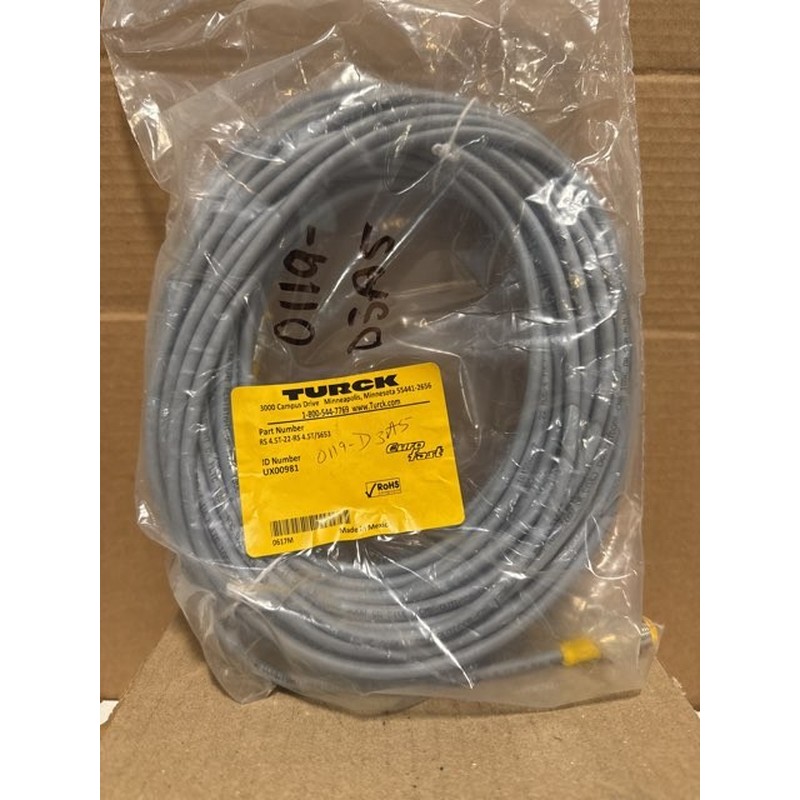 TURCK Rs 4.5T-22-RS 4.5T/S653 Qd Cable Juego de 22M Largo UX