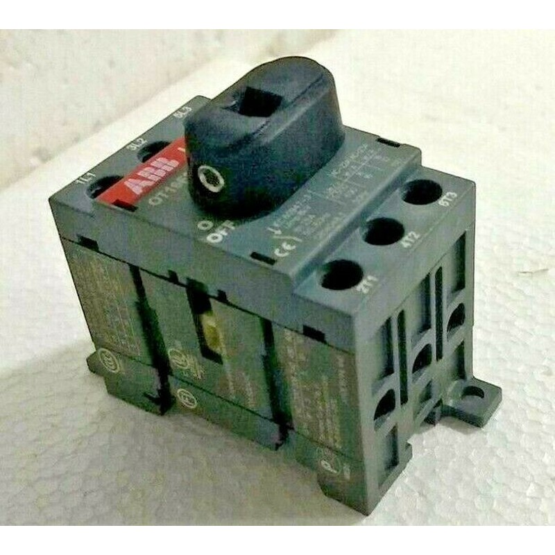 ABB OT16F3 Switch-Disconnector, 3 Palo, 600VAC, 20A - Usato
