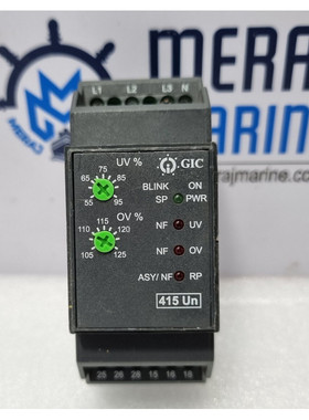 GIC MAC04D0100E Voltage Monitoring Relay 3PH-4W 415VAC 47 to