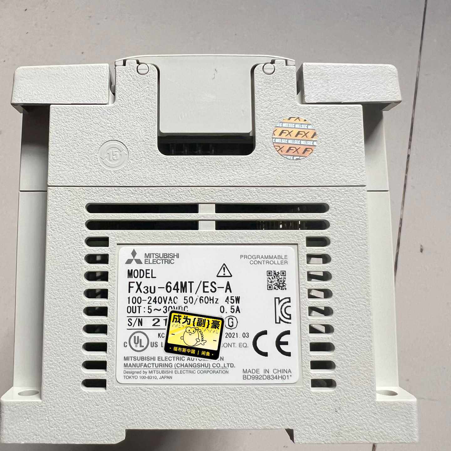 三菱PLCFX3U64MTESA原装正品拆机成色