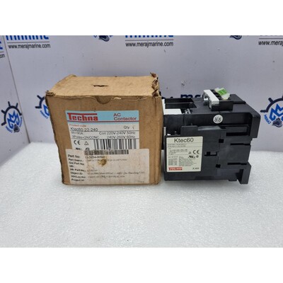 Techna Ktec60-22-240 AC Contactor Ith 90A Coil 220V-240V 50H
