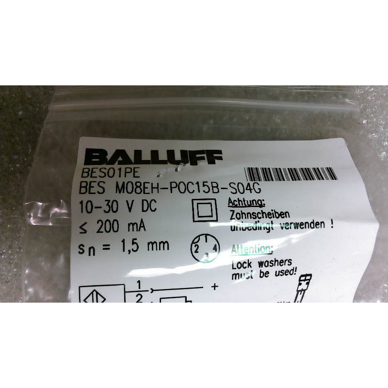 Interruptor De Proximidad Balluff BES M08EH-POC15B-S04G - Nu