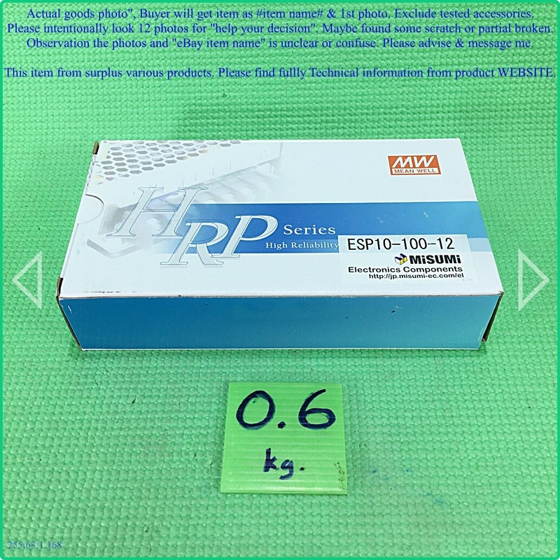MISUMI ESP10-100-12,意味着 WELL HRP-100-12 电源作为照片,Sn:4