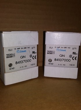 Relé Crouzet GN 84137000 10A 24-280 VAC 3-32VDC - Nuevo En