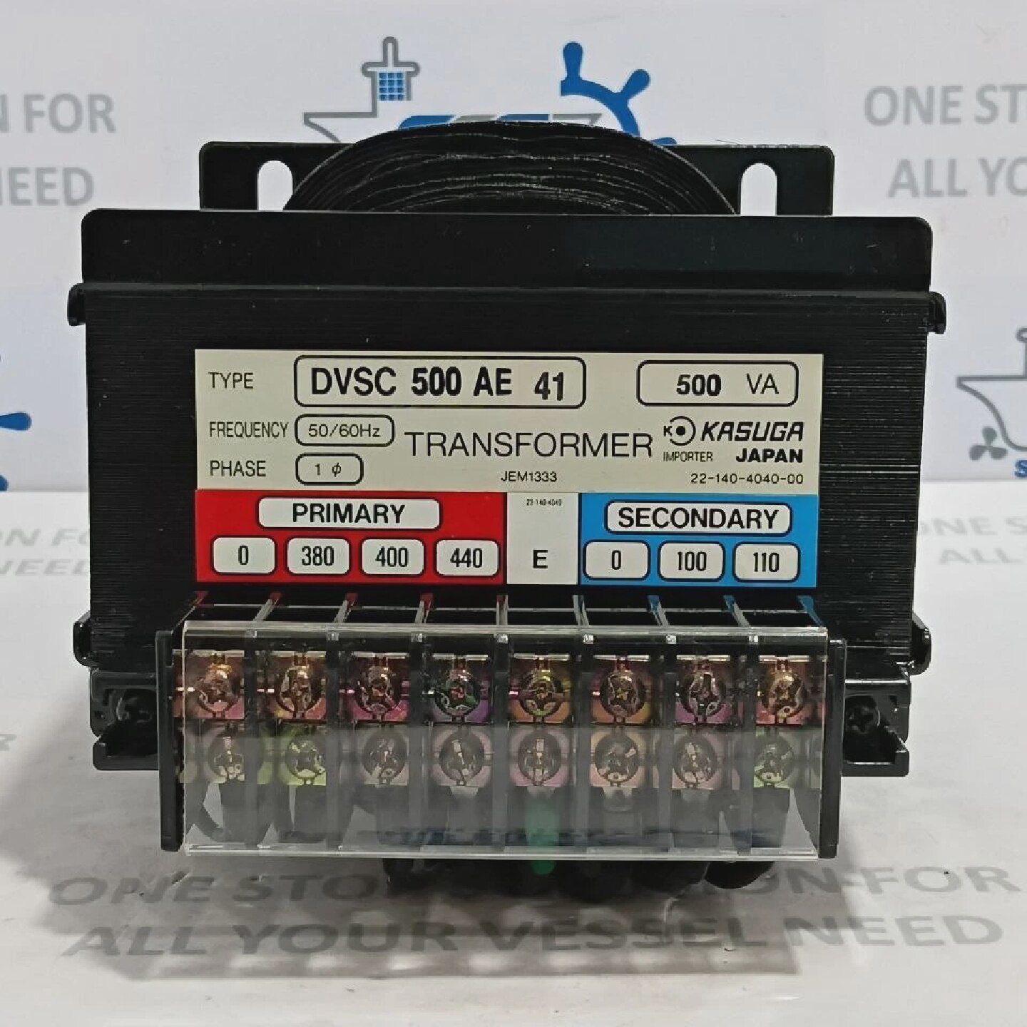 Kasuga DVSC 500 AE 41 Transformer 500VA 5060Hz Primary 0440V