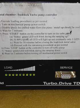 LeyboldVaccumTD20涡轮驱动经典800075V0005TD20已测试正常工作