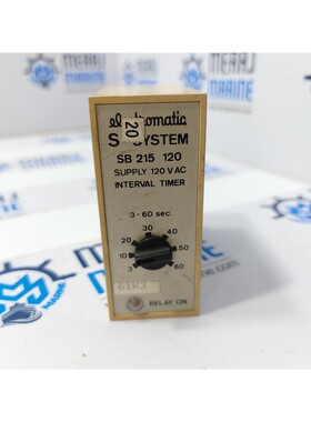 Timer Intervallo Electromatic SB 215 3-60Sec 120Vac