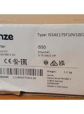 LENZE I55AE175F1 I55AE175F10V1007KS NEW