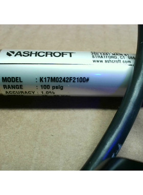 ASHCROFT Transducteur K1-7-M02-42-F2,Gamme : 150 LB/Po2 ,Sor