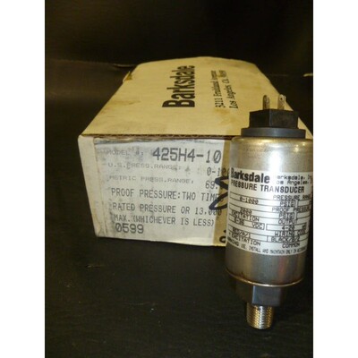 Transductor De Presión Barksdale 425H4-10 0-1000 PSIG - NUE