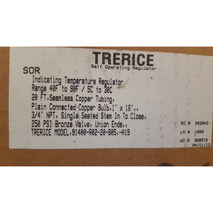 Trerice 91400-R02-20-B05-A19 Self Operating Regulator - Fact