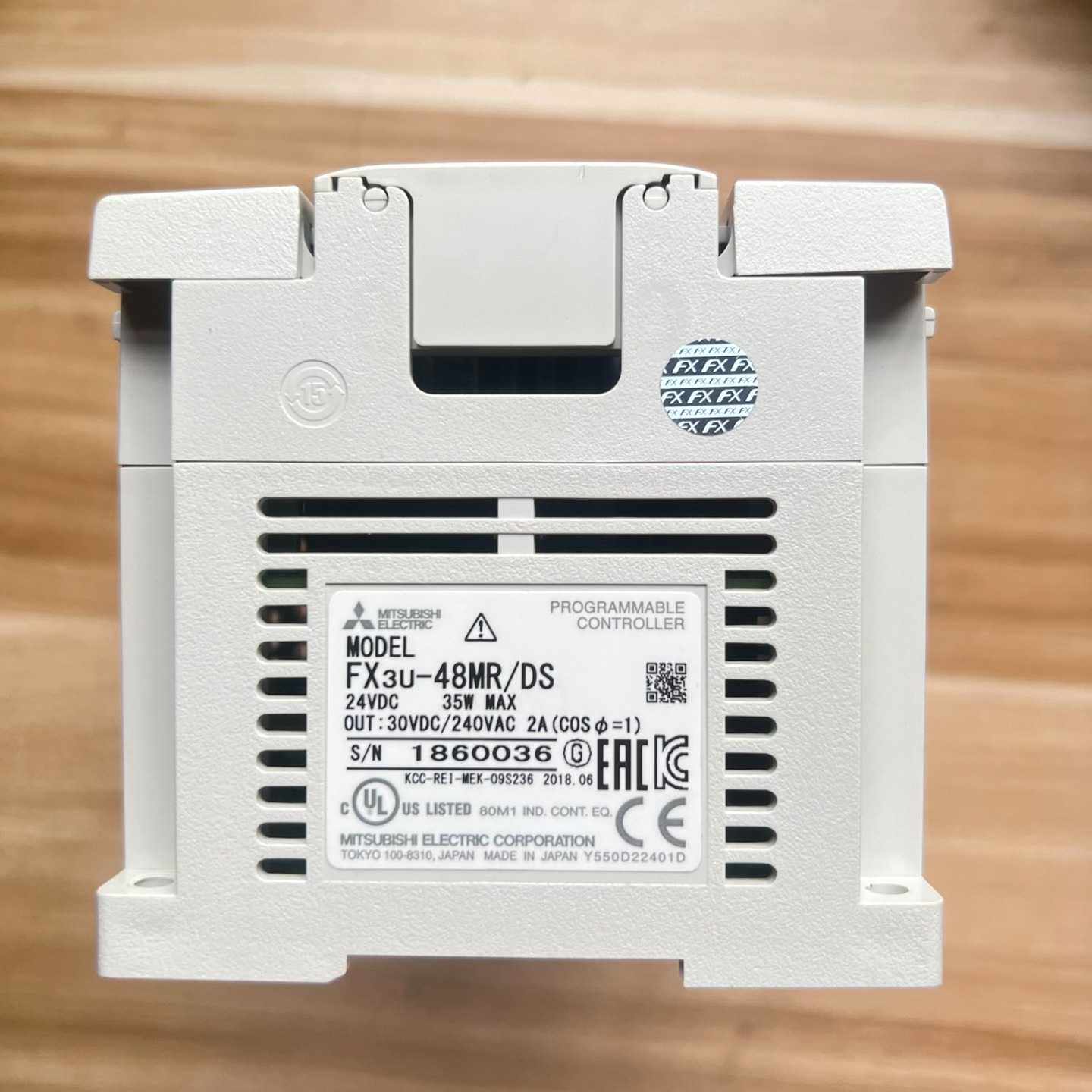 三菱PLCFX3U48MRDS工程样机原图成色9