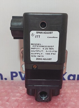 ITT Conoflow GT2108ED3237 Pneumatic Transducer 100 PSI