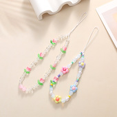 新款 饰手机壳挂绳箱包挂饰可爱挂件女 鸟巢串珠钥匙扣挂件五角星装