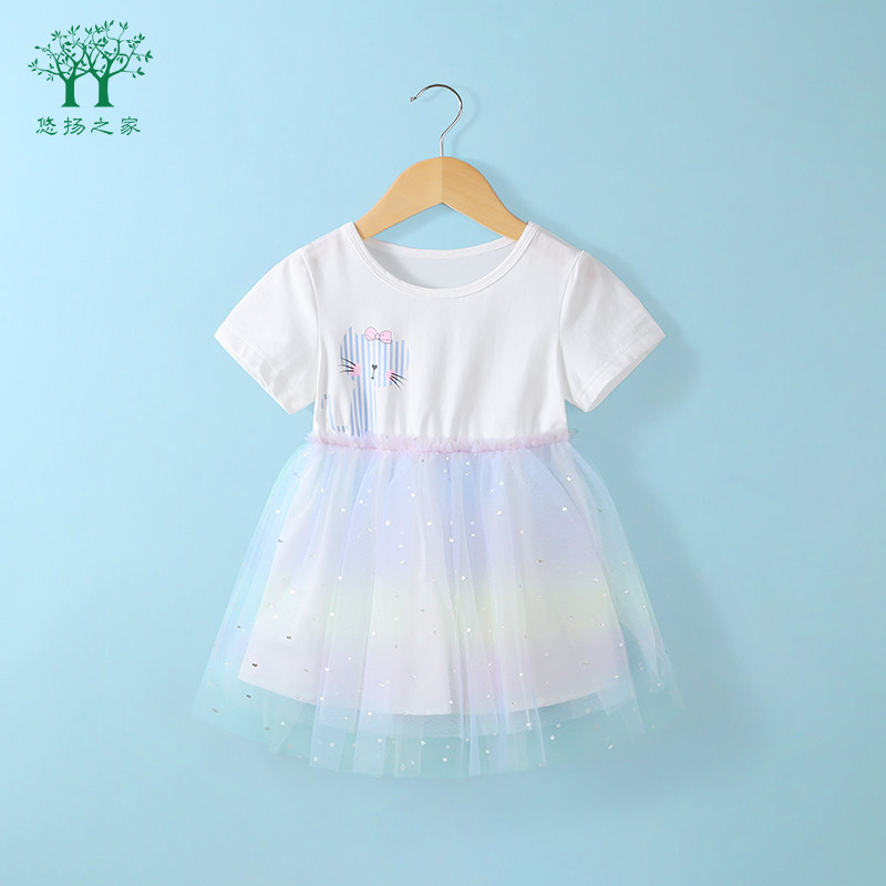 1一3岁宝宝连衣裙2022夏季新款幼童公主裙韩版夏装女童网纱裙子