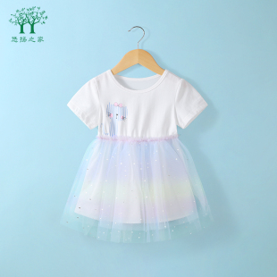 夏装 幼童公主裙韩版 女童网纱裙子 新款 1一3岁宝宝连衣裙2022夏季