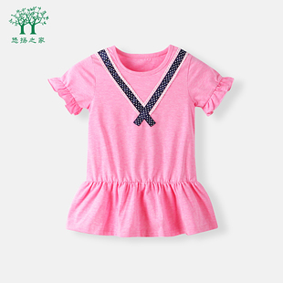 一3二5岁婴儿女童洋气裙子儿童公主裙女夏童装 宝宝连衣裙夏装 短袖