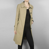 中长款 韩版 单排扣英伦风卡其色 小个子2026春夏新款 风衣外套女秋季