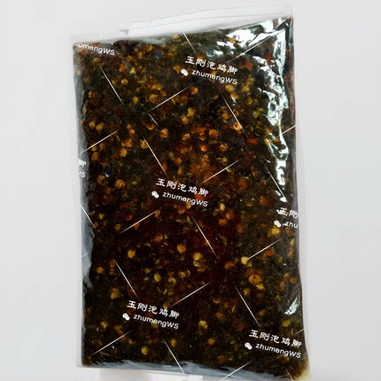 二中鸡脚玉刚泡鸡脚 调料包（100只装）