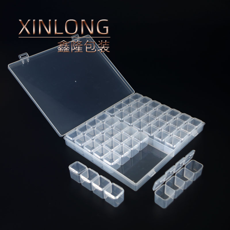 耳环耳钉银扣分来收纳透明盒子