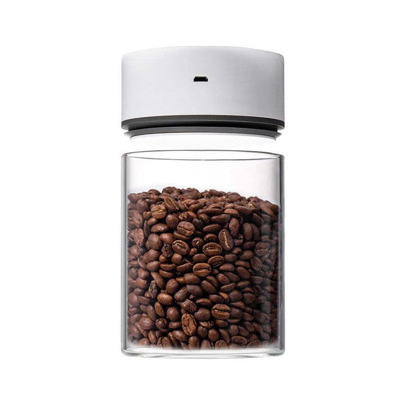 帝国USB大白智能抽真空密封罐 玻璃咖啡豆保鲜罐茶叶罐厨房收纳罐