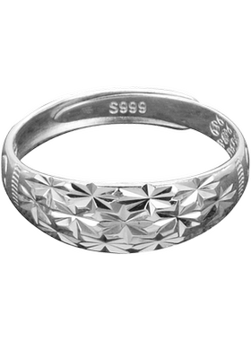 S999足银纯银戒指女纯银满天星