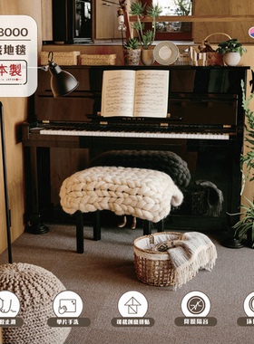 TOLI日本东理进口隔音地毯客厅卧室家用可洗可裁家用方块拼接地垫