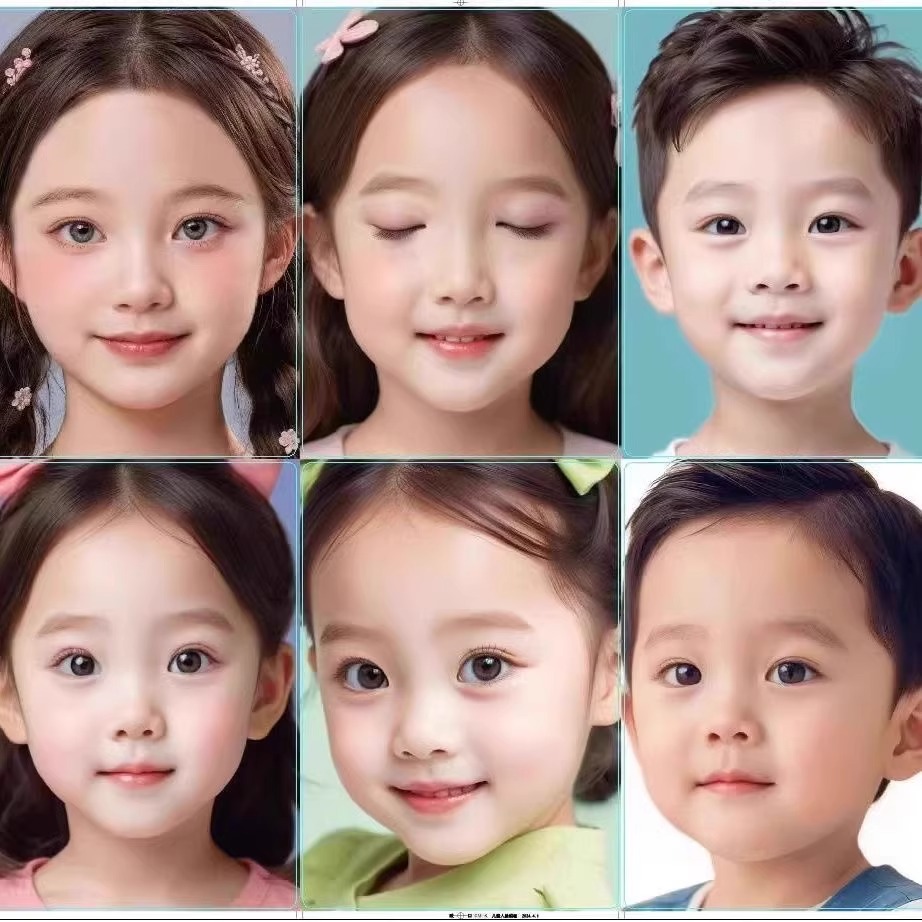 儿童面部彩绘练习板人脸模板透明黑色板磨砂临摹板可水洗脸部绘画工具真人男孩女孩化妆模型练习板可反复使用