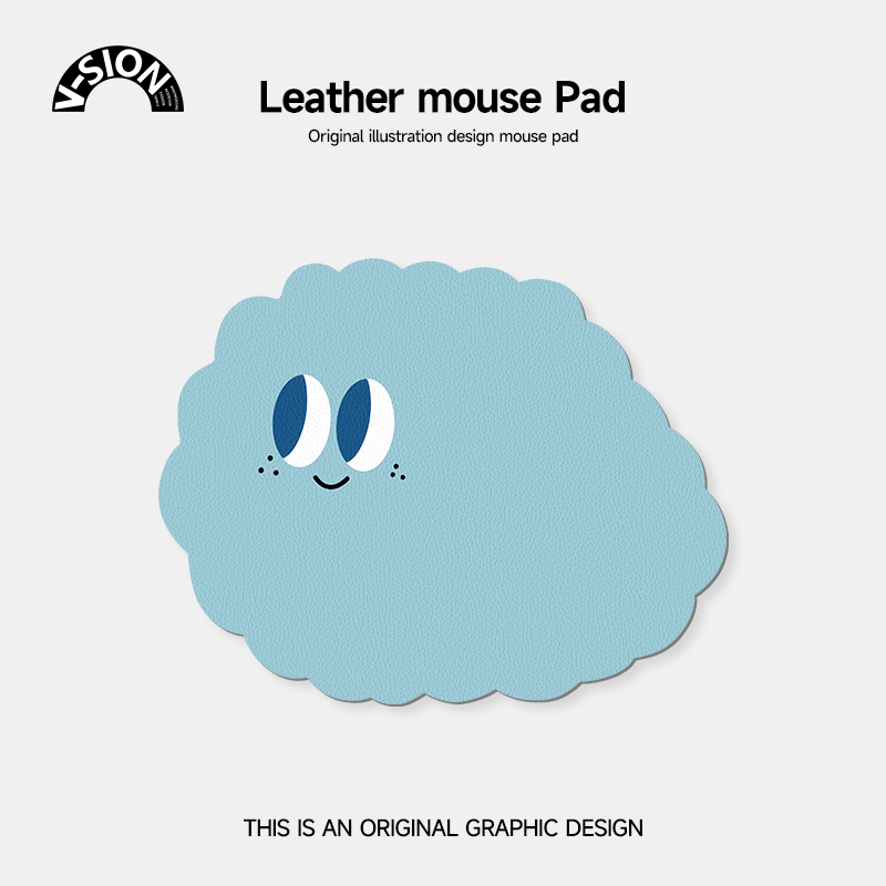 唯鑫V-SION可爱表情异形皮革鼠标