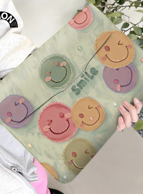 V-SION微笑笔记本电脑包适用于华为matebook14寸保护套联想小新pro16苹果macbook15.6翻盖平板内胆包12寸