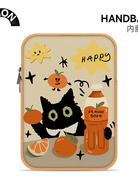 VISION简约可爱小猫电脑内胆包女生ipad平板包联想小米ins平板收纳包华为matebook14苹果macbook笔记本电脑包