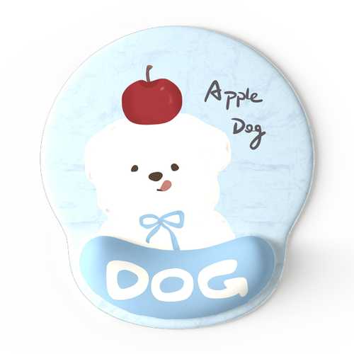 V-SION小狗插画护腕鼠标垫女手腕垫防滑办公室笔记本电脑键盘手托