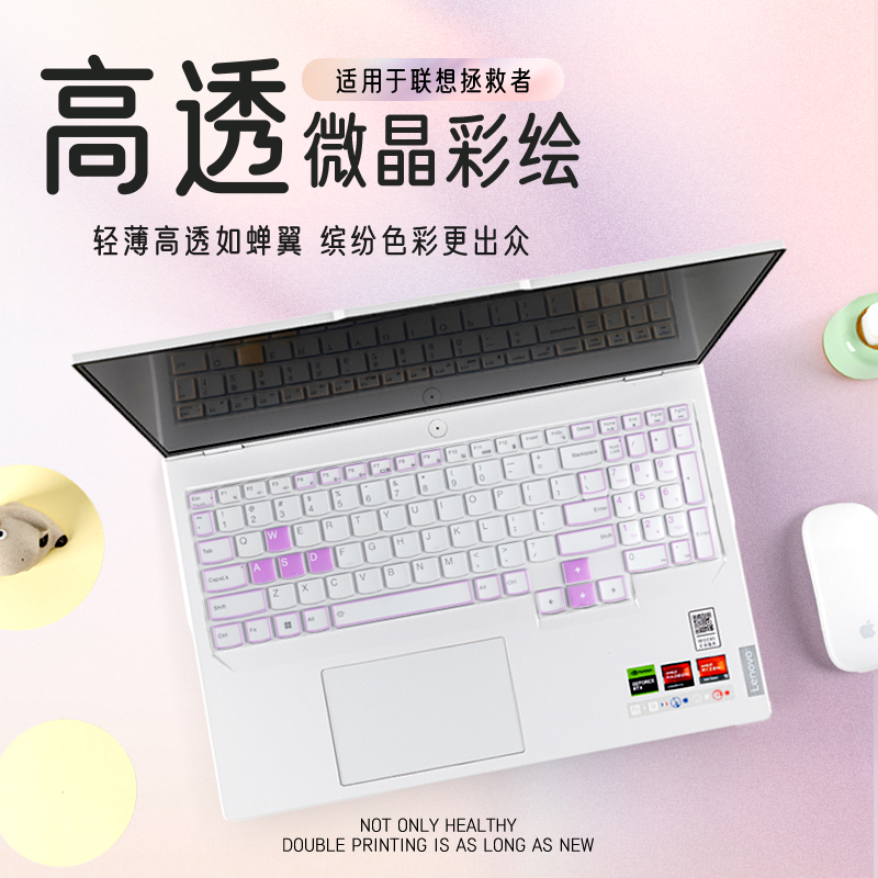 适用Lenovo联想拯救者r7000p笔记本r9000键盘膜y7000电脑r720保护贴X防尘罩2024全覆盖15.6寸键盘超薄微晶膜